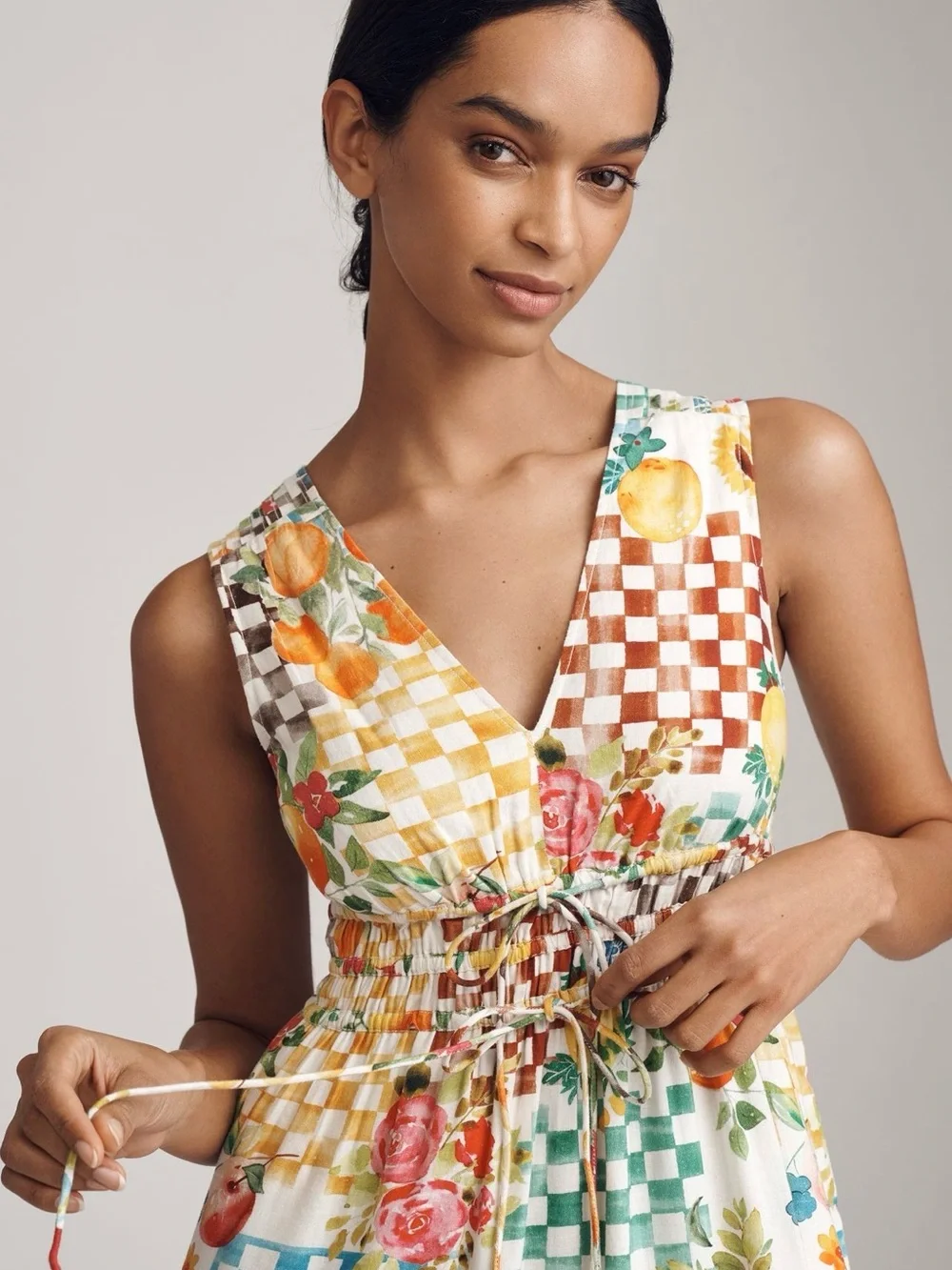 NWT Anthropologie Somerset Linen Sleeveless Maxi Dress - Picture 3 of 4